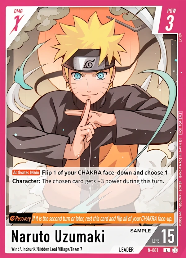 Naruto Uzumaki Leader kártya