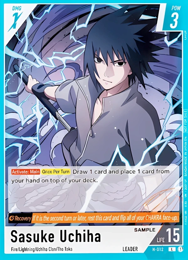 Sasuke Uchiha Leader kártya